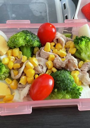 豚しゃぶサラダ弁当の日-レシピのメイン写真