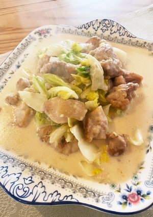 白菜と鶏肉クリーム炒め煮-レシピのメイン写真