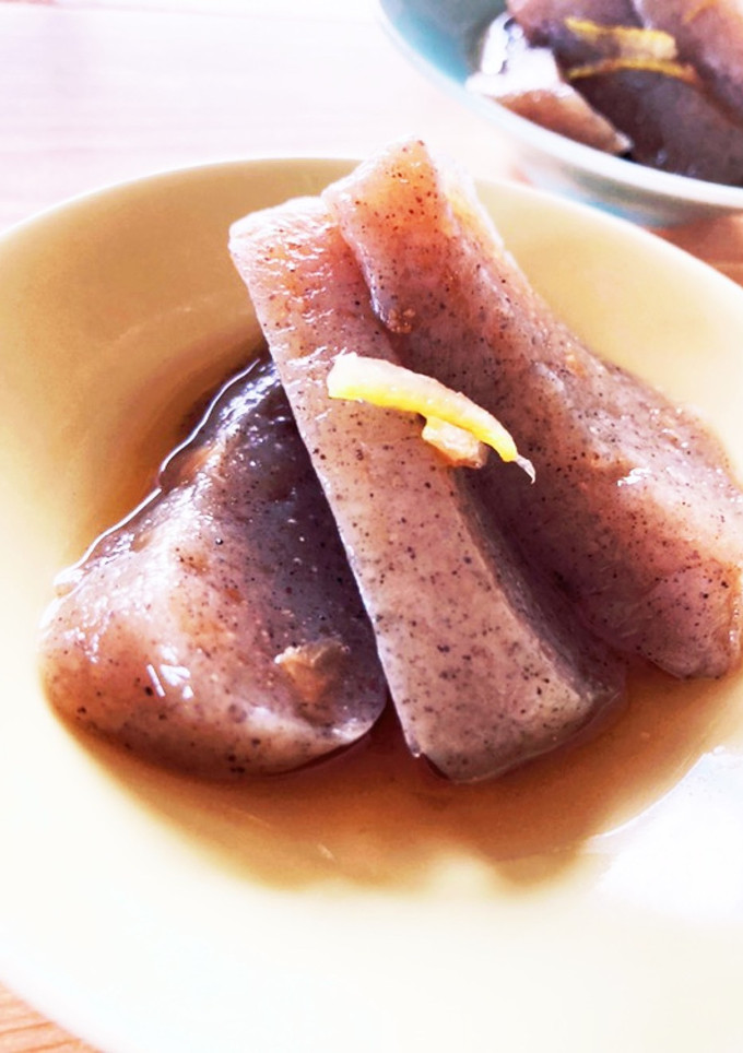 ほっこりする味◎てづくり蒟蒻の優しい煮物-レシピのメイン写真