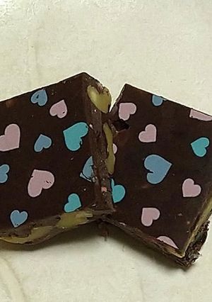 転写シートを使ったバレンタイン・チョコ-レシピのメイン写真