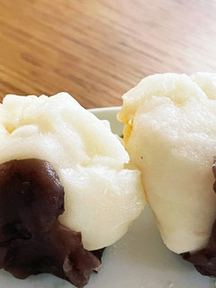 超簡単!今日のおやつにおにぎり風あんこ餅-レシピのメイン写真
