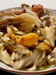 焼き鳥缶で☆舞茸の炊き込みご飯-レシピのメイン写真