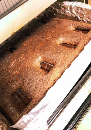 材料4つ チョコケーキ-レシピのメイン写真