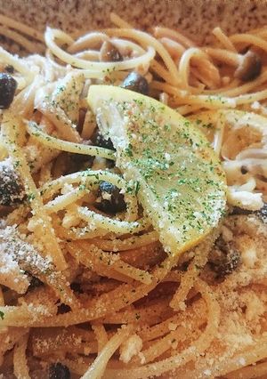 キノコのレモンクリームパスタ-レシピのメイン写真