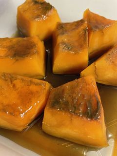 かぼちゃの煮物with藍粉-レシピのメイン写真