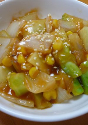 簡単☆ブロッコリーの茎の甘酢炒め☆-レシピのメイン写真