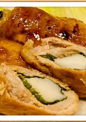 簡単肉巻き☆はんぺん・チーズ・大葉入り♪-レシピのメイン写真