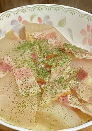 簡単・聖護院大根とベーコンのコンソメ煮-レシピのメイン写真