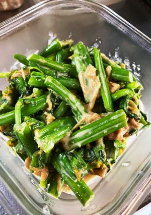 アスパラ菜の醤油麹マヨ和え(柚子胡椒味)-レシピのメイン写真
