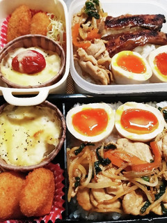 高校生息子&旦那弁当(1/25)-レシピのメイン写真