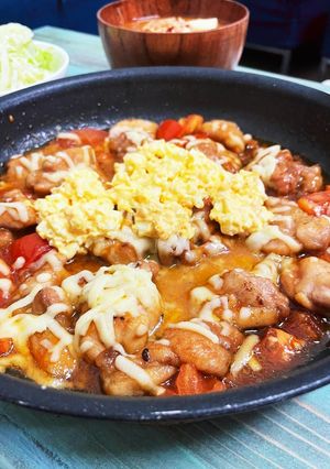 簡単チキントマトの照り焼きチーズ-レシピのメイン写真