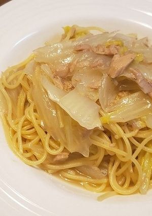 白菜とツナのスープパスタ-レシピのメイン写真