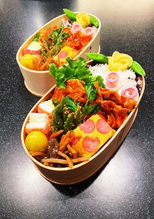 高校生弁当　ポークチャップ弁当-レシピのメイン写真