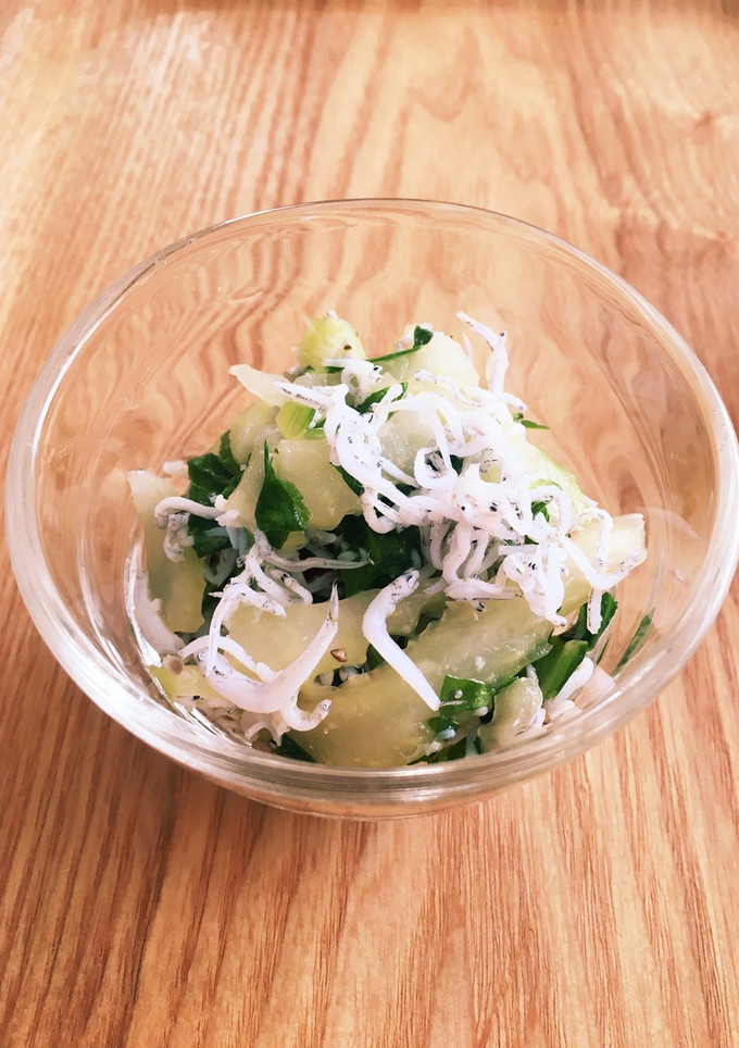 セロリとしらすの和え物-レシピのメイン写真