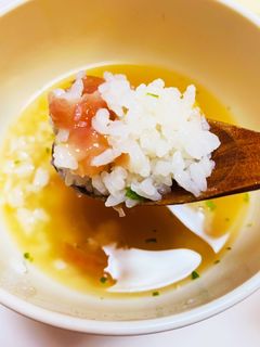 うどんスープで梅茶漬け-レシピのメイン写真