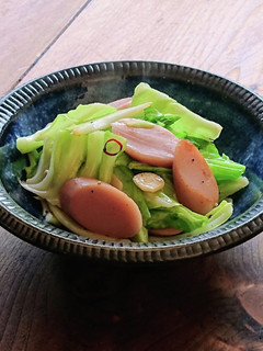 春キャベツと魚ニソのガーリック炒め-レシピのメイン写真