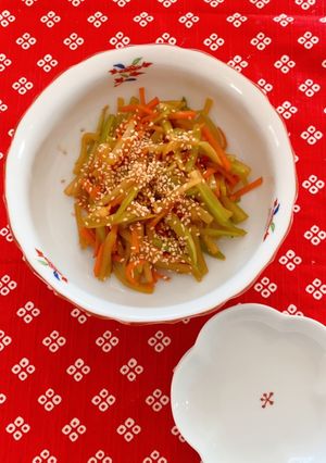 ブロッコリーの茎きんぴら-レシピのメイン写真