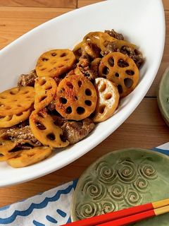 *れんこんと牛肉のしぐれ煮風*-レシピのメイン写真