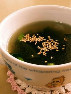 焼肉屋さんのわかめスープ-レシピのメイン写真