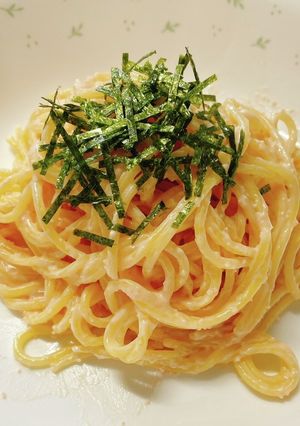 市販のパスタソースでたらこクリームパスタ-レシピのメイン写真