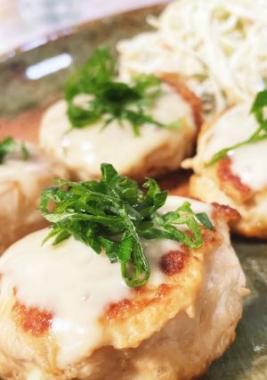 ひき肉と玉ねぎの簡単チーズつくね-レシピのメイン写真