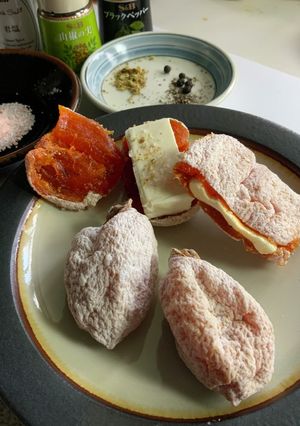 市田柿クリームチーズサンド　山椒コラボ-レシピのメイン写真