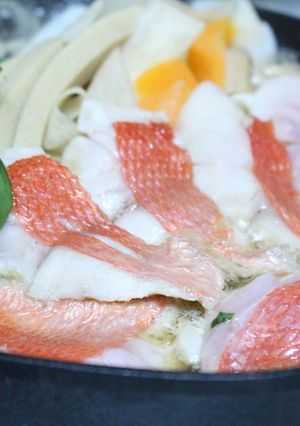 キンメダイのしゃぶしゃぶ風煮付け-レシピのメイン写真