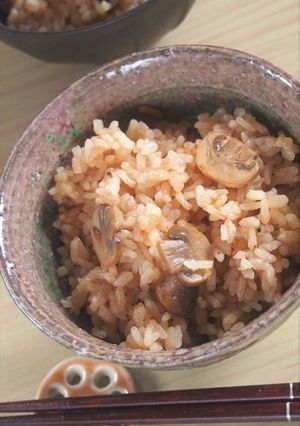 №16　マッシュルームの炊き込みご飯-レシピのメイン写真