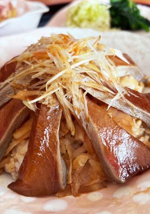 ネギと甘酢生姜たっぷり♡ブリの漬け丼-レシピのメイン写真