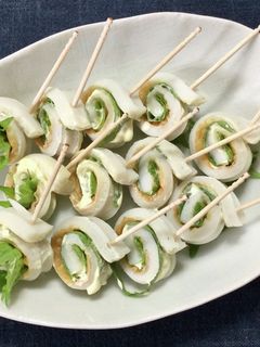 竹輪の紫蘇マヨくるくる-レシピのメイン写真