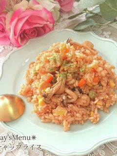 ケチャップライス1 旨ウマ♪炊飯器で簡単！ケチャップライス by 高血圧でおじゃる