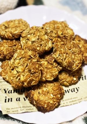 ノンオイル きなこオートミールクッキー-レシピのメイン写真