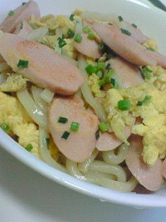 おさかなソーセージで簡単!焼きうどん☆-レシピのメイン写真