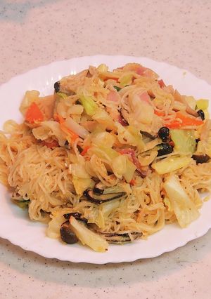 のっとビーフン素麺ちゃんぷるー 祝5番目-レシピのメイン写真