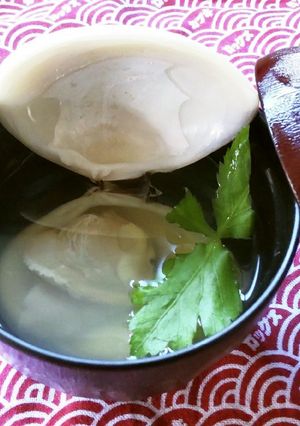 大蛤のお吸い物♪-レシピのメイン写真