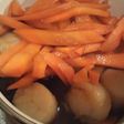 ホタテとニンジンの甘辛煮