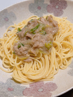 ツナとネギのパスタ-レシピのメイン写真