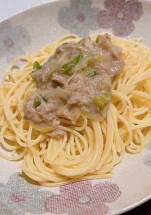 ツナとネギのパスタ-レシピのメイン写真