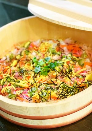 串木野産さつま揚げちらし寿司-レシピのメイン写真