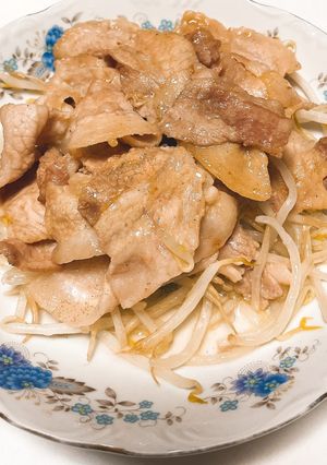 豚バラともやしの炒め物-レシピのメイン写真