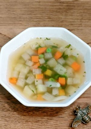 お野菜とハーブのコンソメスープ-レシピのメイン写真
