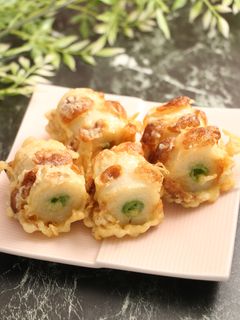 簡単!焼ちくわスナップエンドウのうま味天-レシピのメイン写真