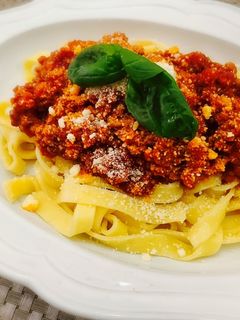 我が家の本格的簡単ミートソーススパゲティ-レシピのメイン写真