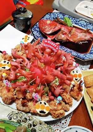 誕生日お祝い、華やかメニュー、簡単-レシピのメイン写真