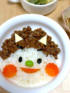 節分に*おにさん納豆ごはん-レシピのメイン写真