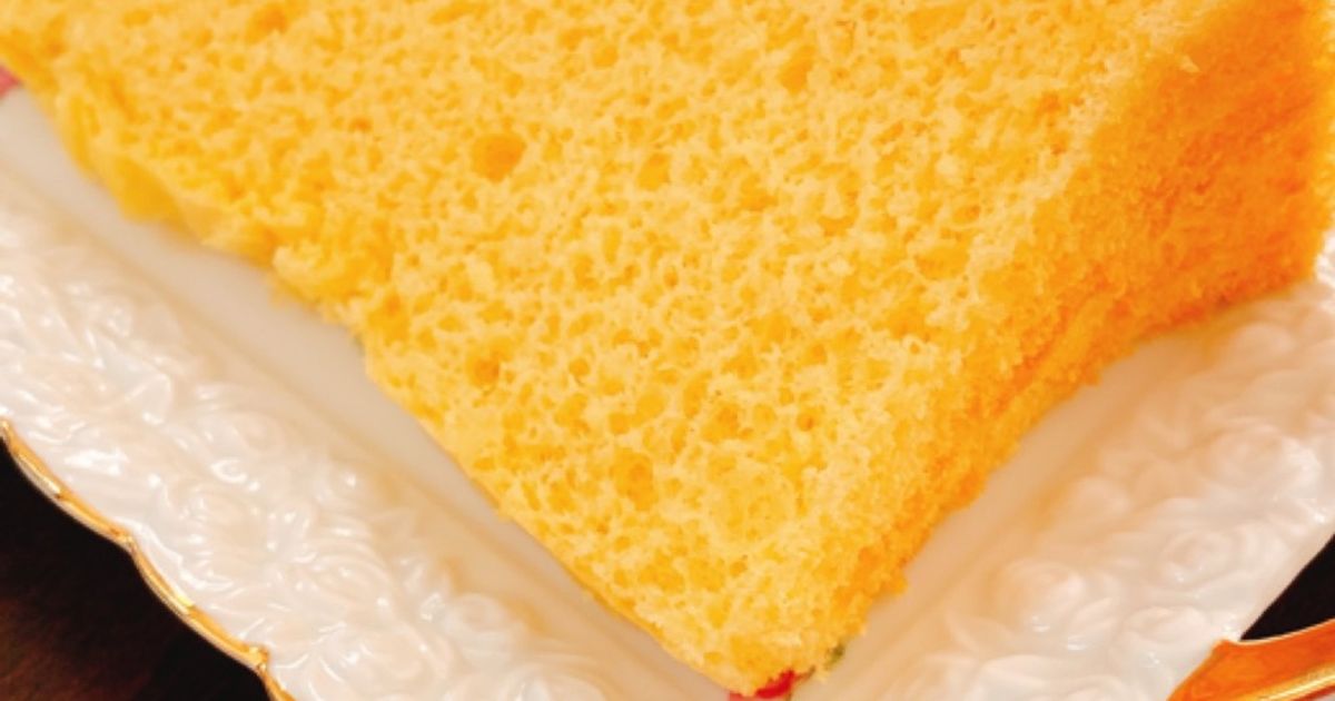 シフォンケーキ •*¨*•.¸♬︎ ふわんふわんシフォンケーキ by はちみつ梅子 【クックパッド】 簡単