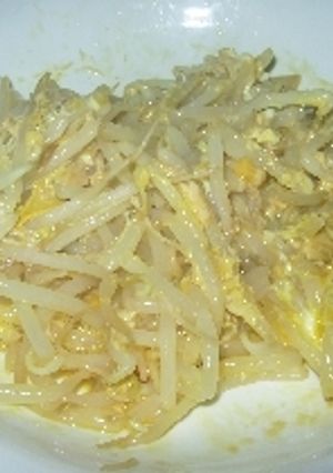 道具要らずで簡単！もやしと卵の炒め物？！-レシピのメイン写真