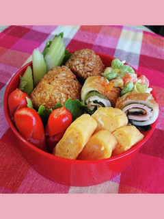 焼おにぎり弁当-レシピのメイン写真