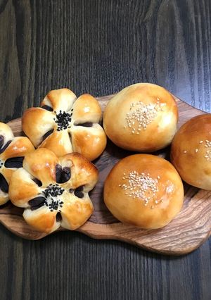 手ごねパン　あんぱん-レシピのメイン写真