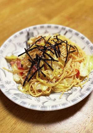 イカの塩辛パスタ-レシピのメイン写真